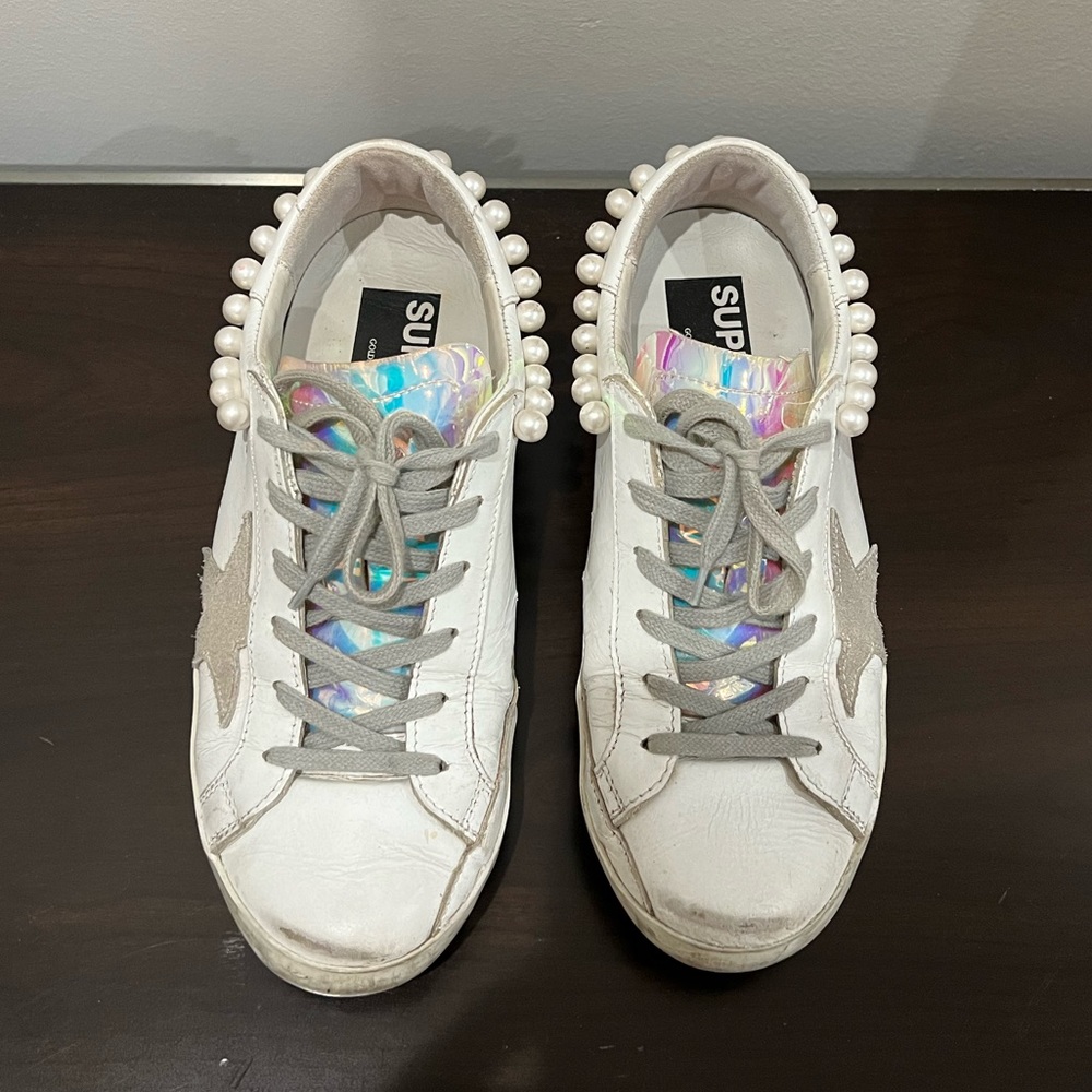 Golden Goose *RARE* Superstar Pearl Hologram Sneakers